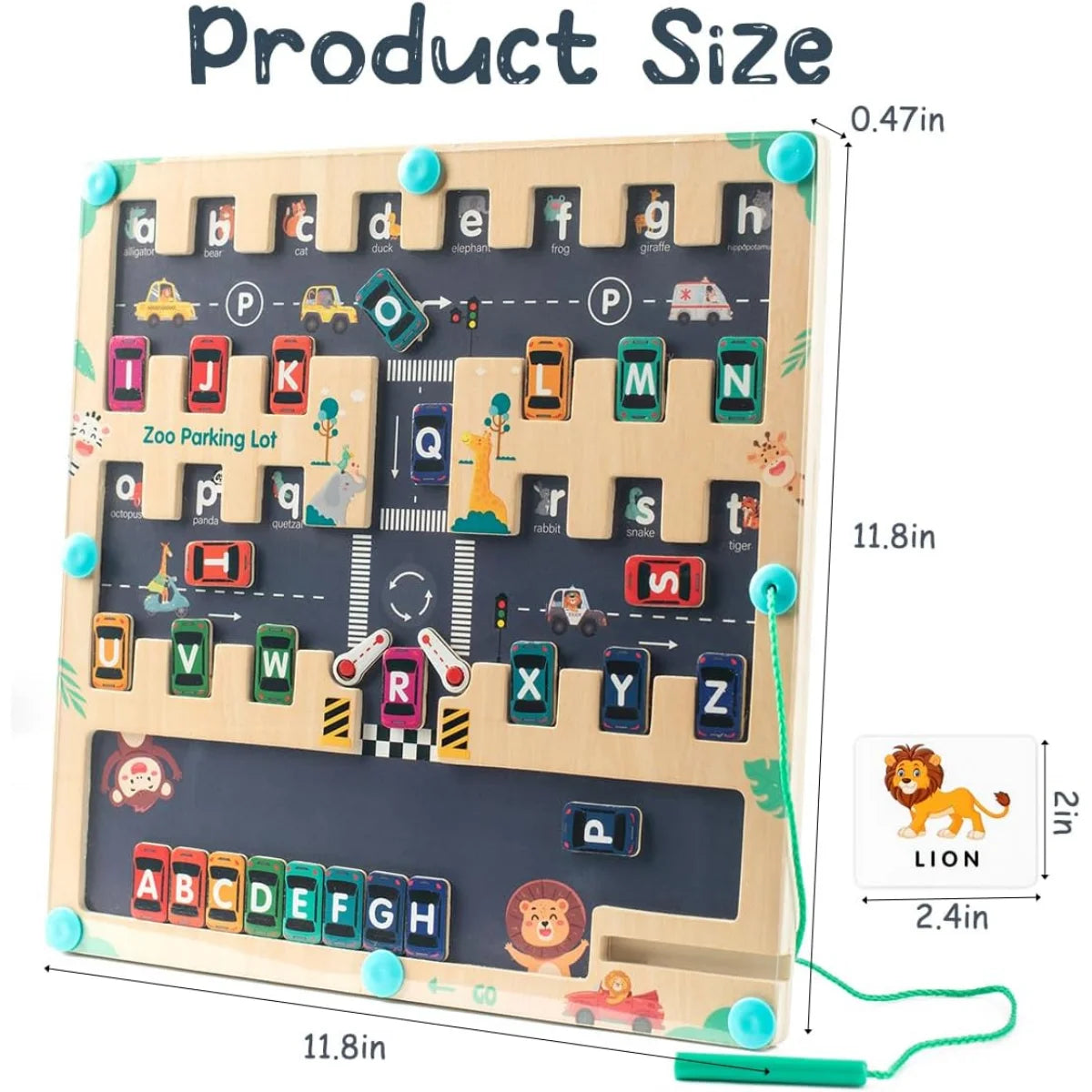 Magnetic Alphabet Maze Puzzle