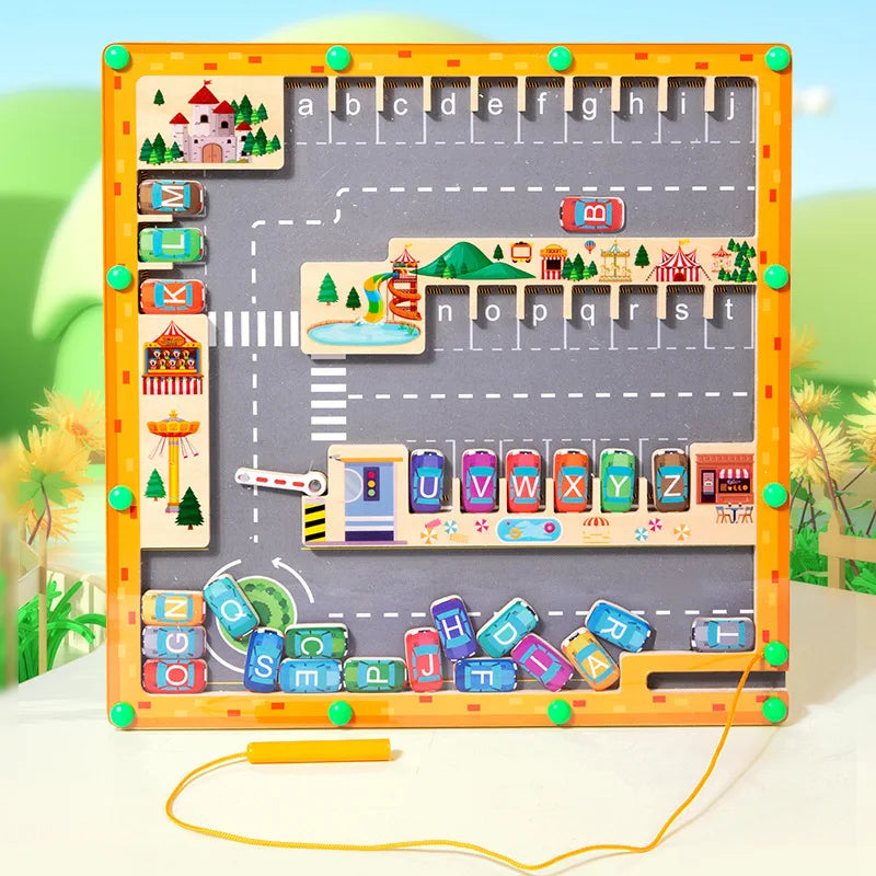 Magnetic Alphabet Maze Puzzle