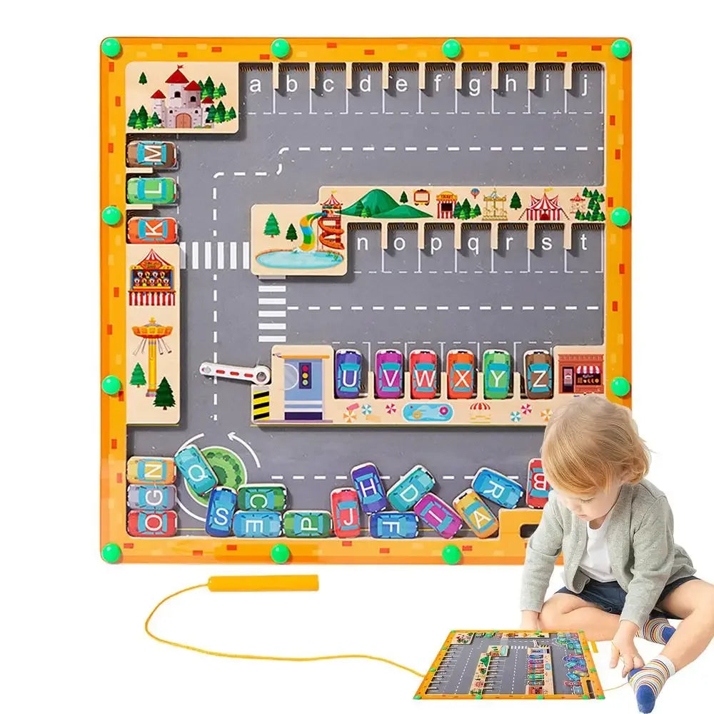 Magnetic Alphabet Maze Puzzle