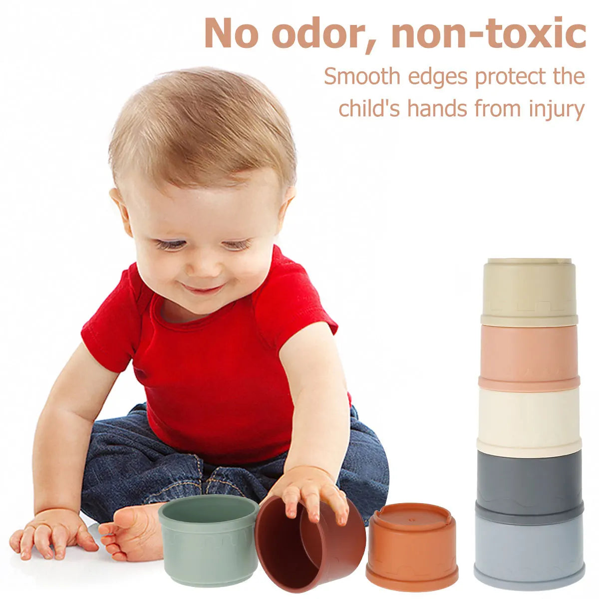 Multicolored Stacking Cups