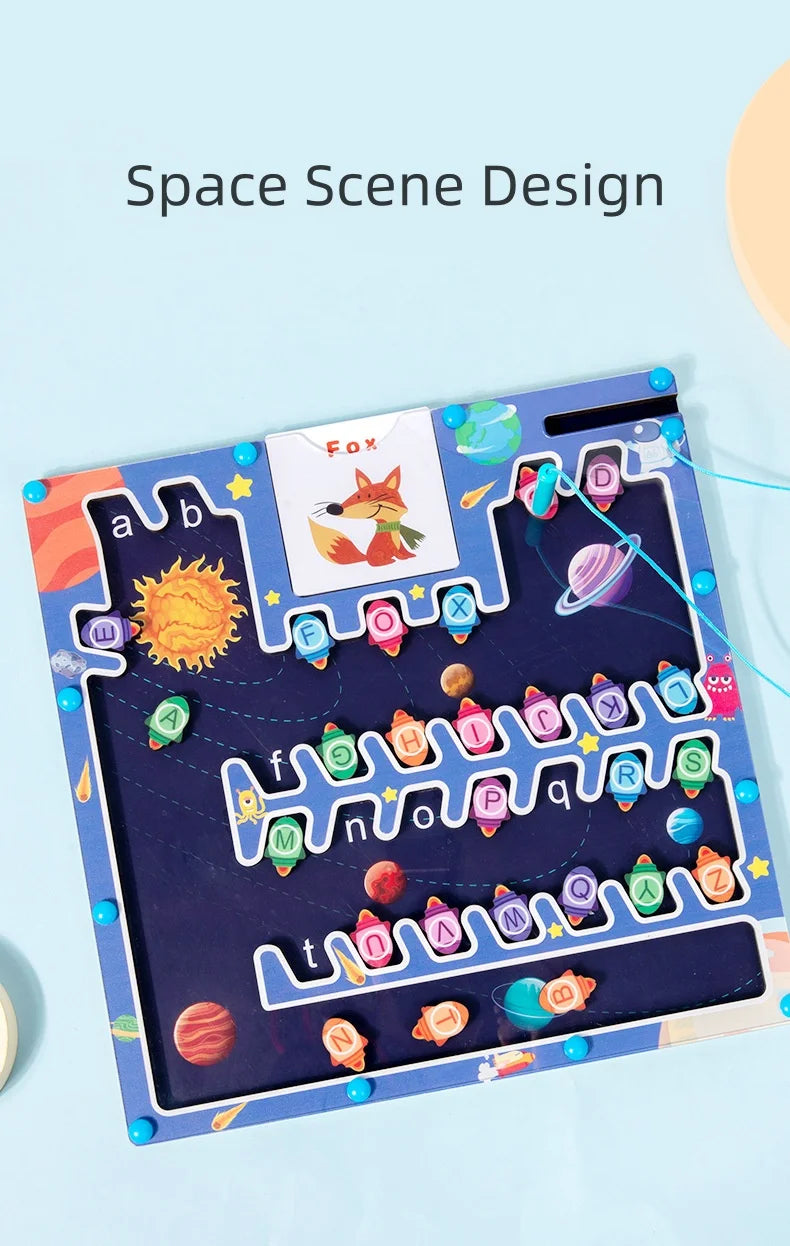 Magnetic Alphabet Maze Puzzle