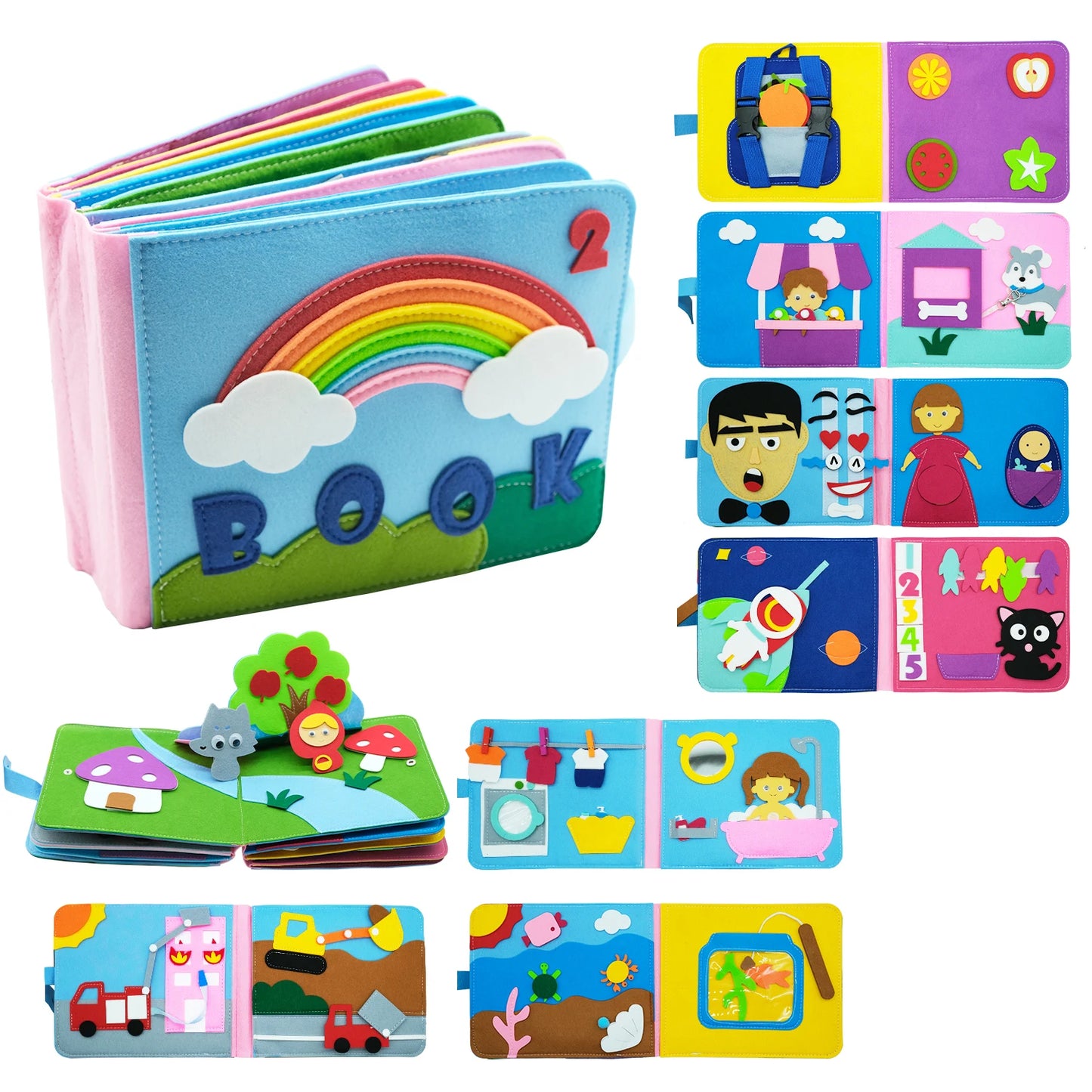 Montessori Felt Story Book
