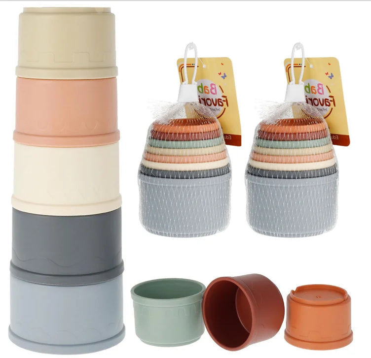 Multicolored Stacking Cups
