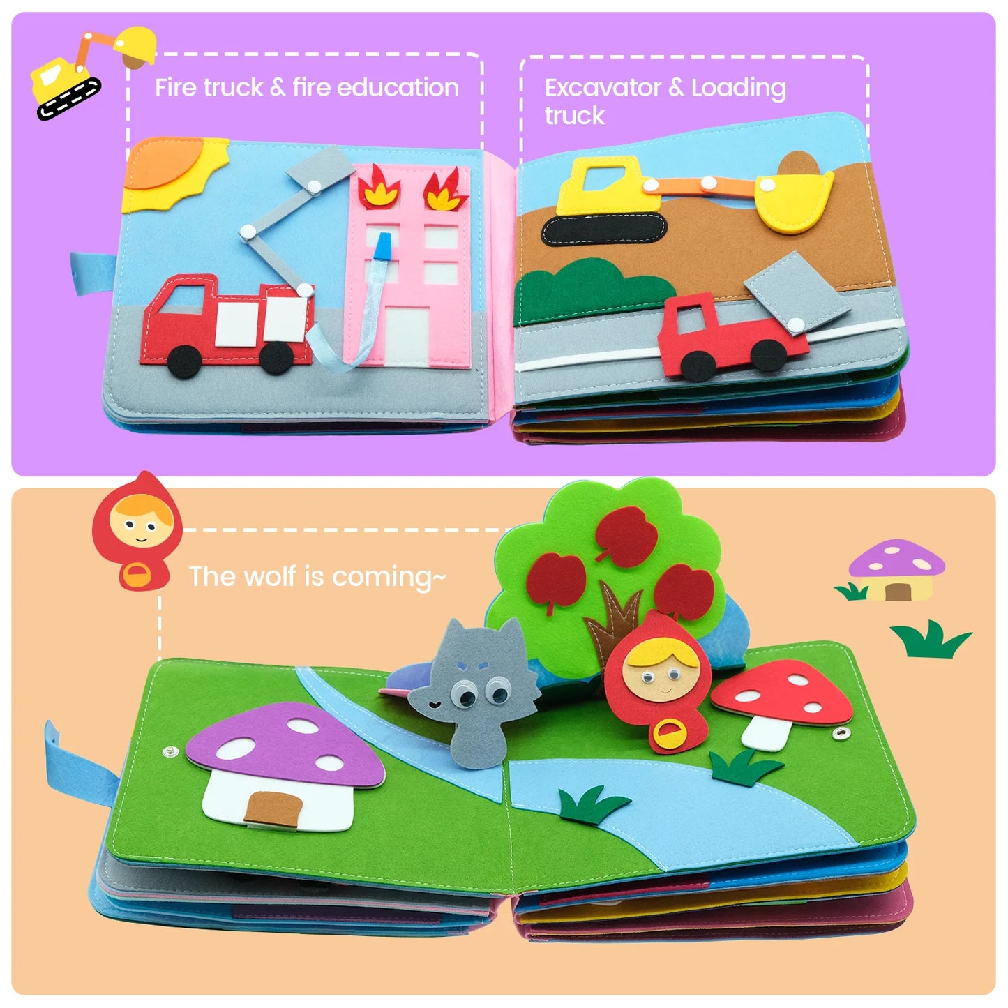 Montessori Felt Story Book