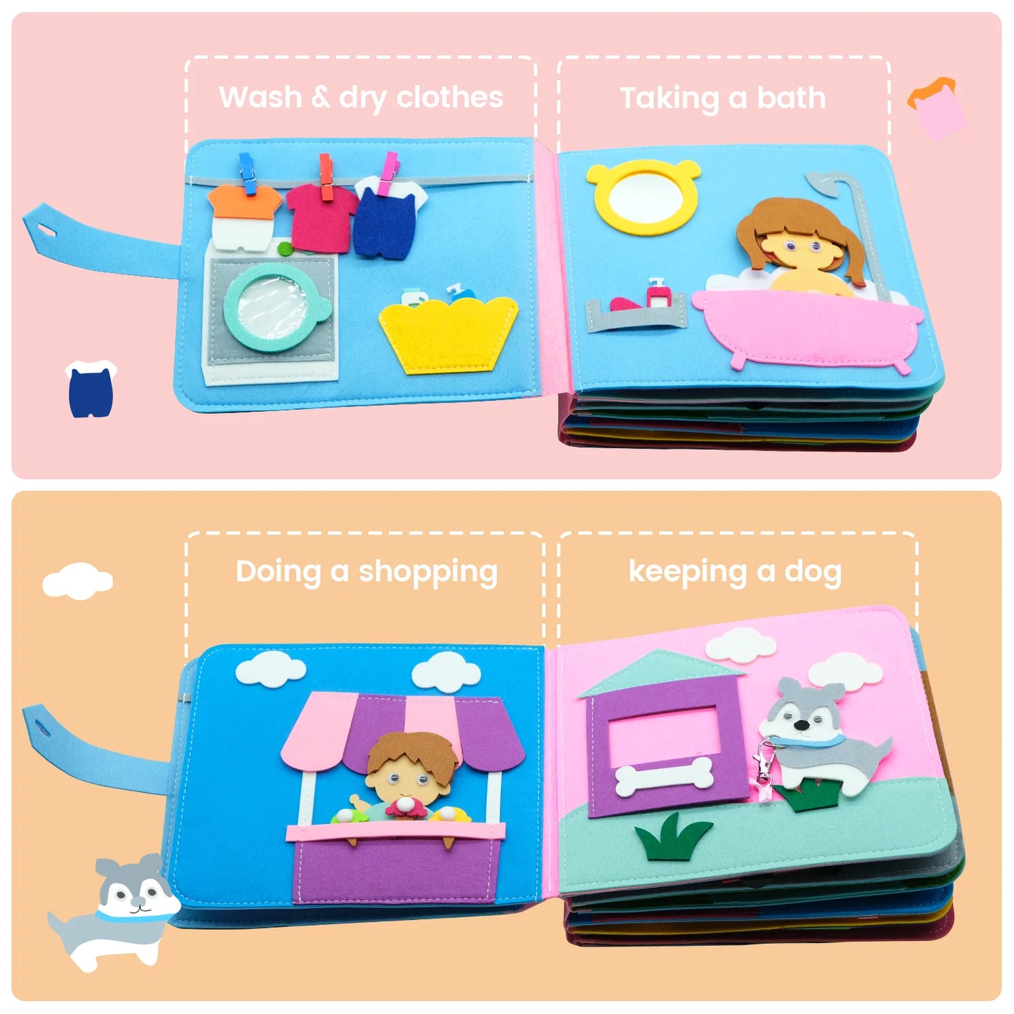 Montessori Felt Story Book