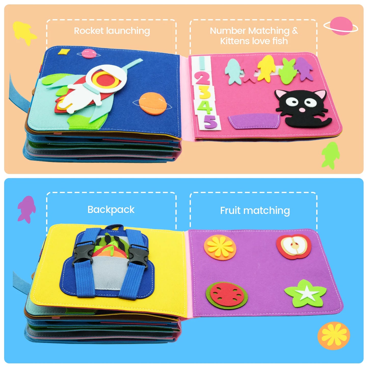 Montessori Felt Story Book