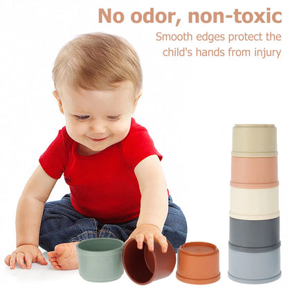Multicolored Stacking Cups